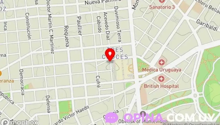 mapa de Creditos Directos Comercio en Montevideo