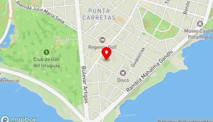 mapa de Crêpas Crepería en Montevideo