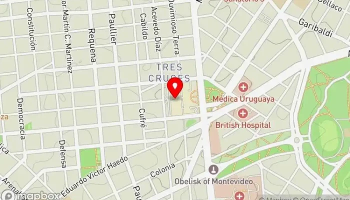 mapa de Crepez Restaurante en Montevideo