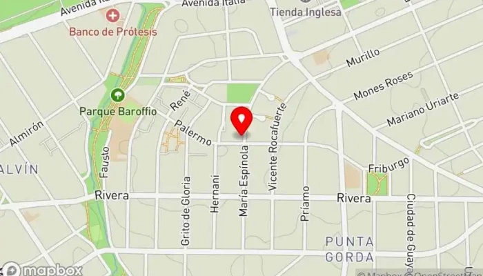 mapa de Crepez Punta Gorda Restaurante de comida rápida en Montevideo