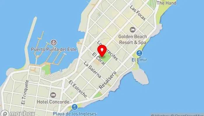 mapa de Criterio Cafetería en Punta del Este