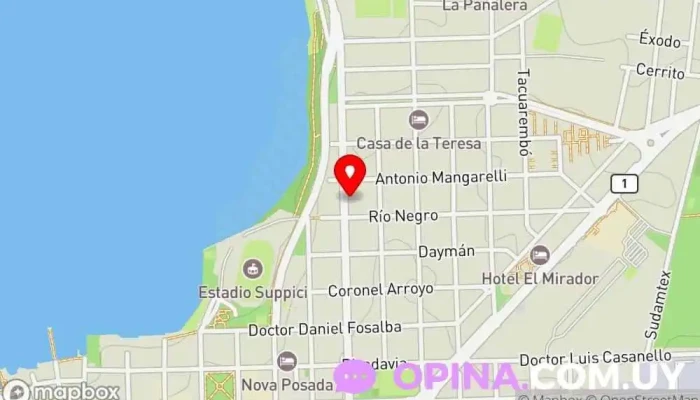 mapa de Croissants Pastry Tienda de alimentación en Col. del Sacramento