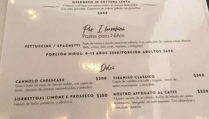 Cucina Di Strada:  Puerto Punta Del Este Menu - Restaurante