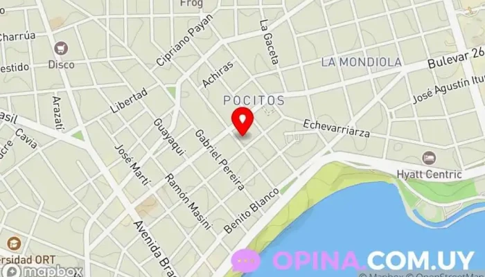 mapa de Cultural Alfabeta Centro cultural, Cafetería, Cine, Tienda de bolígrafos en Montevideo