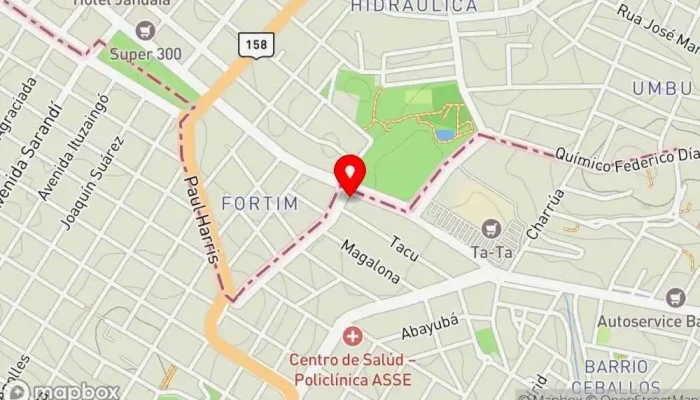 mapa de Cupcake & Cia Cafetería en Rivera