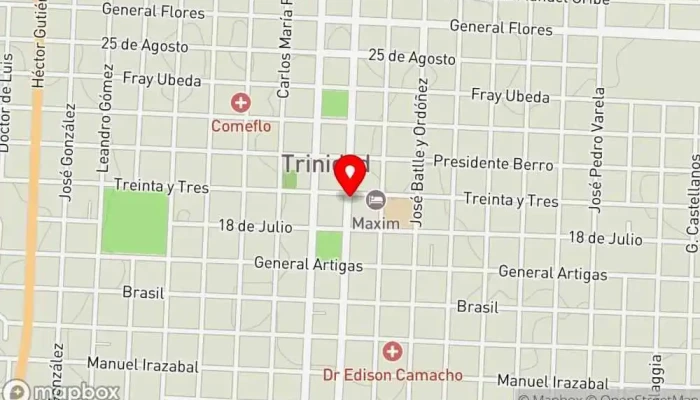 mapa de D8 Food and Beer House Restaurante en Trinidad