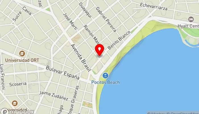 mapa de Dalí Bar en Montevideo