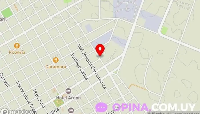 mapa de Daniela Recoba Ballet Escuela de ballet en Dolores