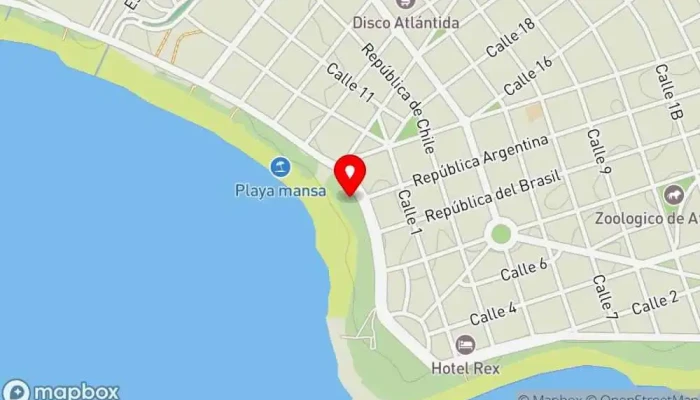 mapa de Danilo's Beer Bar en Atlántida