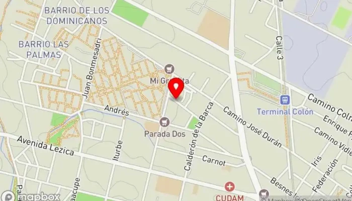 mapa de Date un gusto eg Pizzería en Montevideo