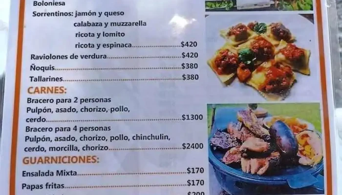 De Entre Casa:  Menu