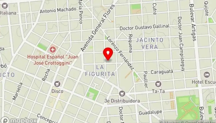 mapa de De Luca - Minutas y Empanadas Restaurante en Montevideo