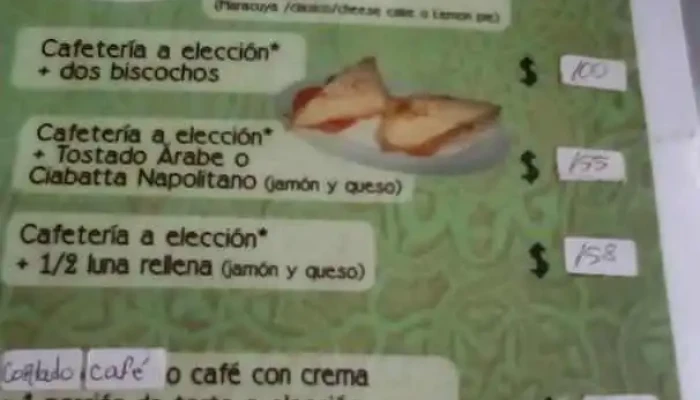 De Madrid Pando:  Menu