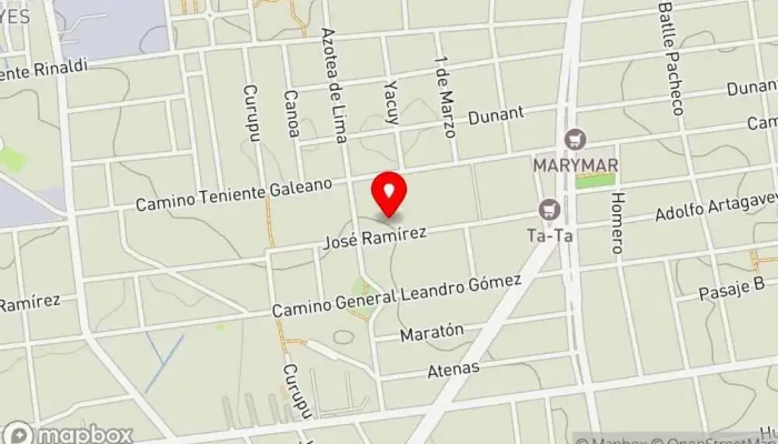 mapa de De taquito Restaurante en Montevideo