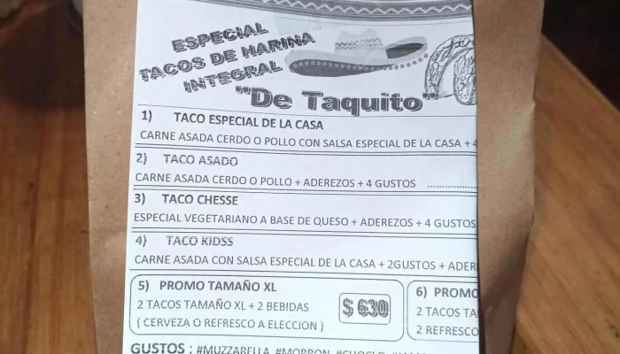 De Taquito:  Menu - Restaurante