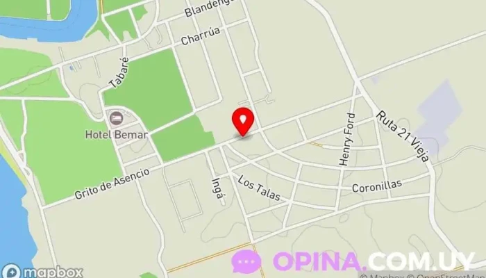 mapa de Del Litoral Mantenimiento Property maintenance, Herrero, Constructor, Pintor en Carmelo