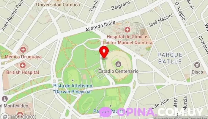 mapa de Del Toro Academia de conducir Autoescuela en Montevideo