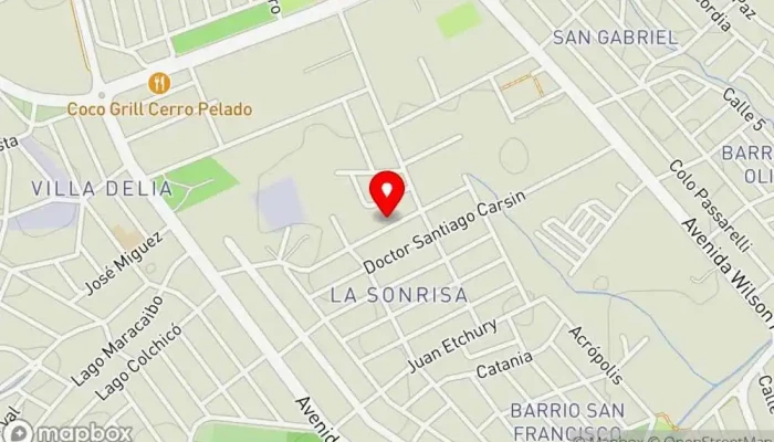 mapa de Delicias Caseras Cafetería en Maldonado