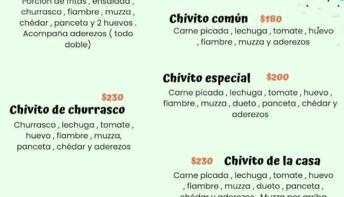 Delicioso Sabor:  Menu - Restaurante de comida rápida