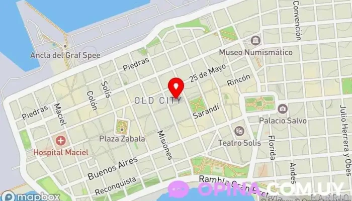 mapa de Delper Papelería en Montevideo