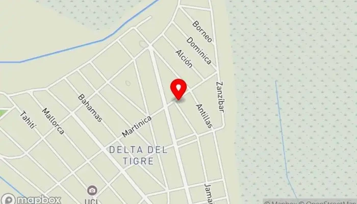 mapa de Delta Del Tigre  en Ciudad del Plata