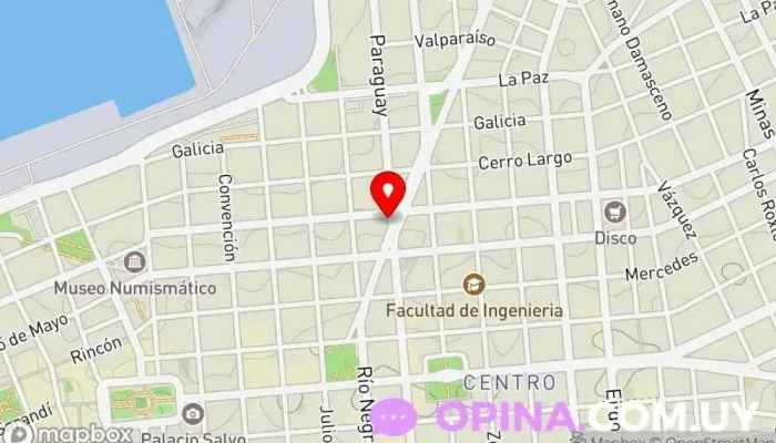 mapa de Deluxe Bienes Raices Agencia inmobiliaria en Montevideo