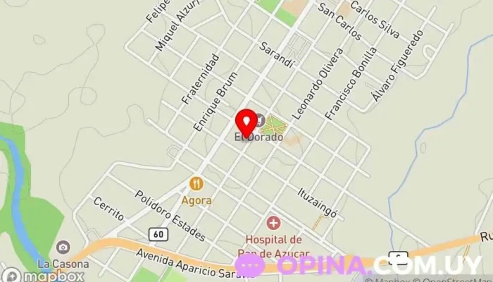 mapa de Demasoli Negocios Inmobiliarios Agentes inmobiliarios en Pan de Azúcar