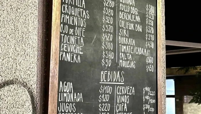 Demorondanga -  Menu - Bar de Tapas