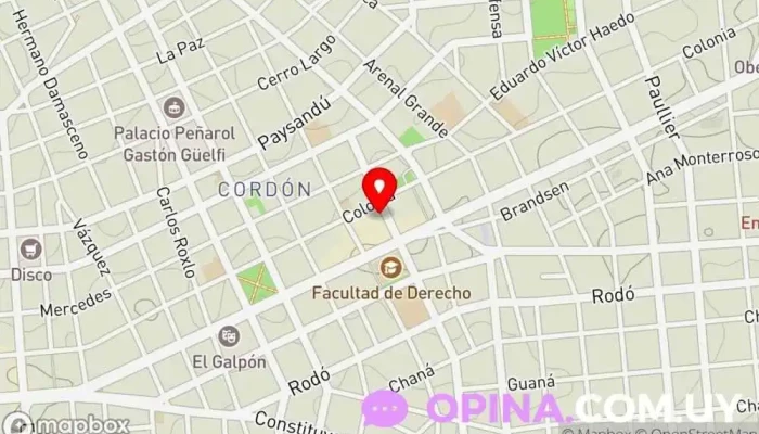 mapa de Dental clinic Clínica dental en Montevideo