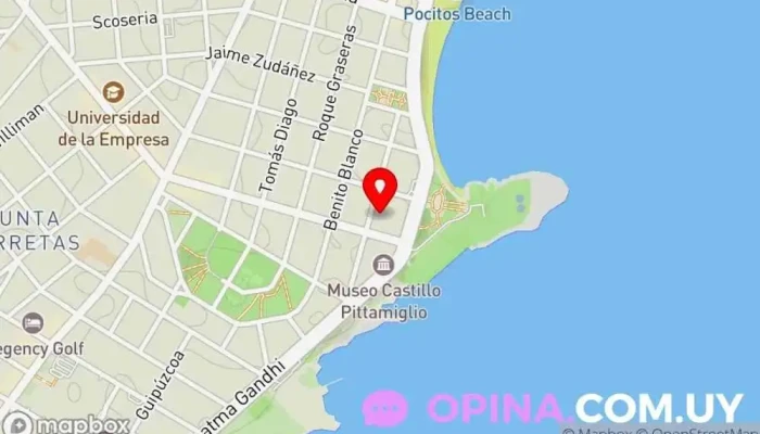 mapa de Dental Point Clínica dental en Montevideo