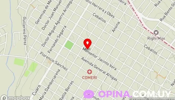 mapa de Dentista Clínica dental en Rivera