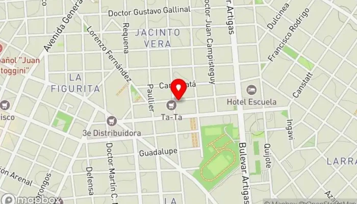 mapa de desmadre pan y café Cafetería en Montevideo