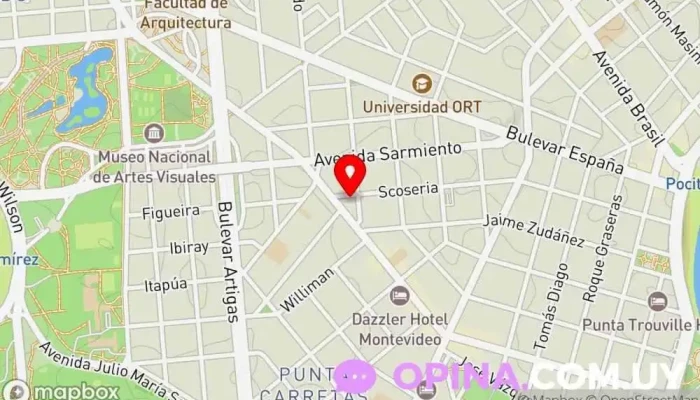 mapa de Díaz & Fleitas - Negocios Inmobiliarios Agencia inmobiliaria en Montevideo