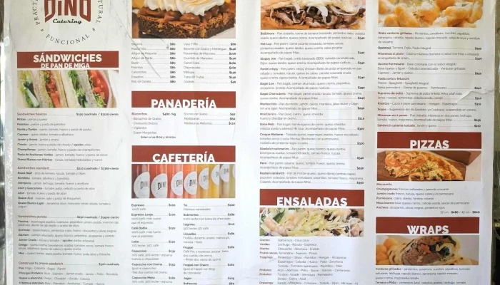 Dino -  Menu - Restaurante de Comida Rápida