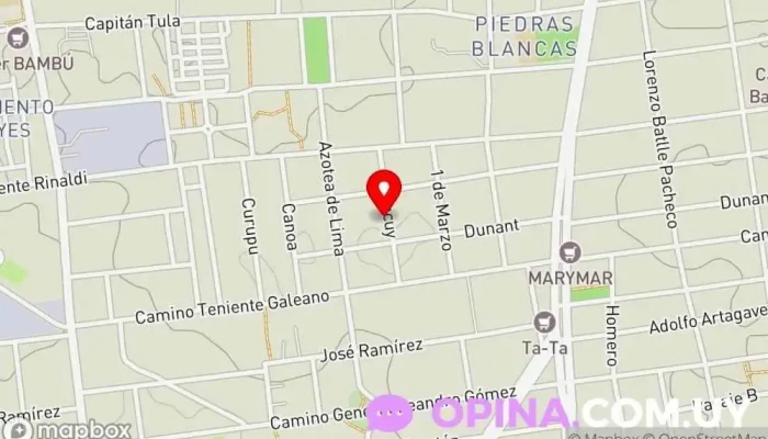 mapa de DIPA Colegio religioso en Montevideo