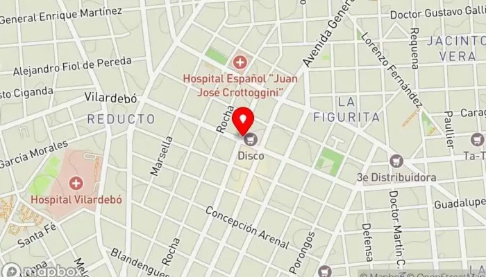 mapa de Disco Marcelino Sosa Supermercado en Montevideo