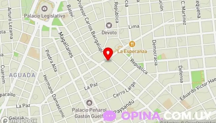 mapa de Distril Libros Librería en Montevideo