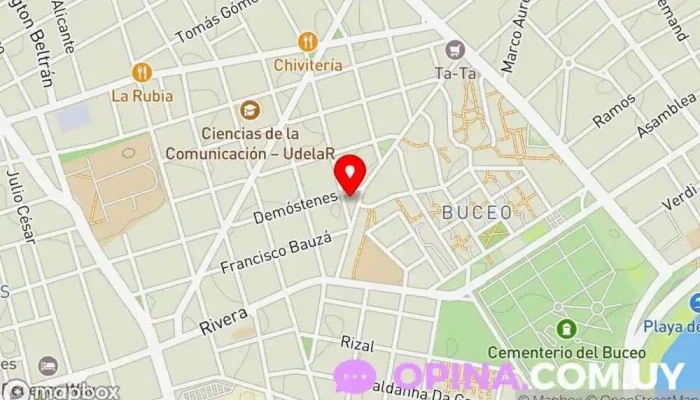 mapa de Dominvs Instituto de Música Escuela de música en Montevideo