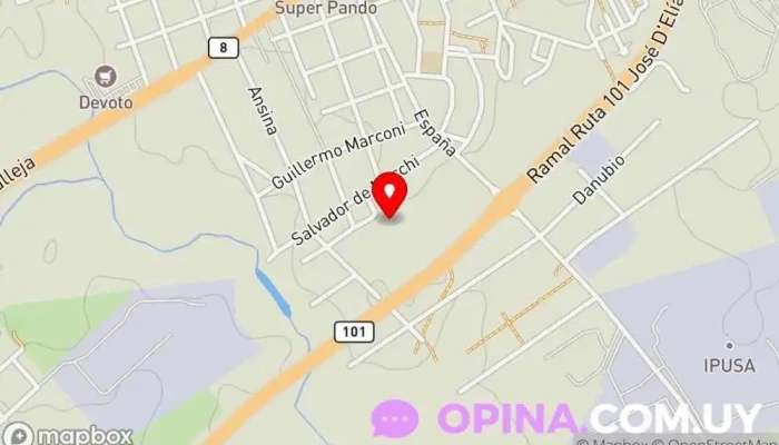 mapa de DOMUS LUCIS Escuela en Pando