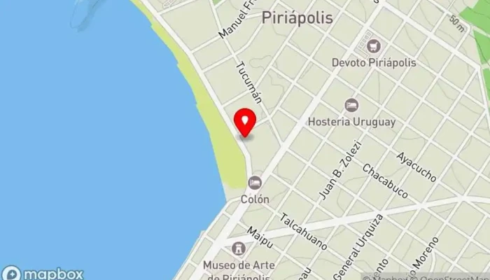 mapa de Don Quijote Restaurante en Piriápolis