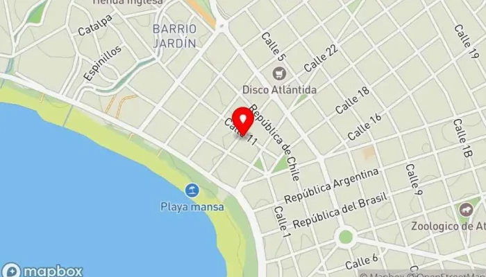 mapa de Don Vito Restaurante en Atlántida