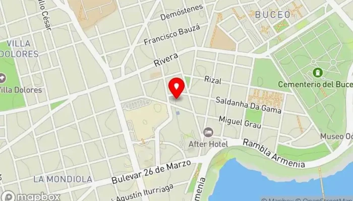 mapa de Dona Coxinha Pub restaurante en Montevideo