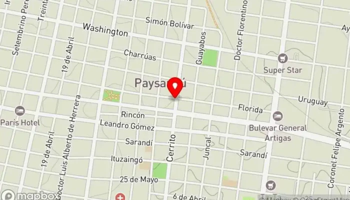 mapa de Doña Pocha Restaurante de comida rápida en Paysandú