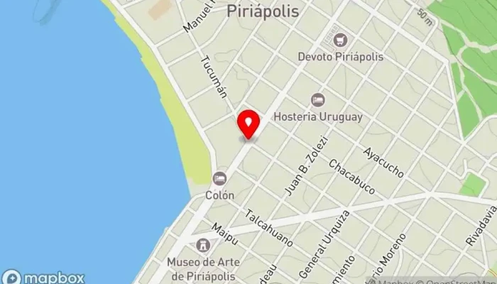 mapa de Doñas Donas Cafetería, Pastelería en Piriápolis