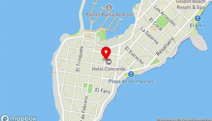 mapa de DosOrillas Restaurant & LoungeBar Bar restaurante en Punta del Este