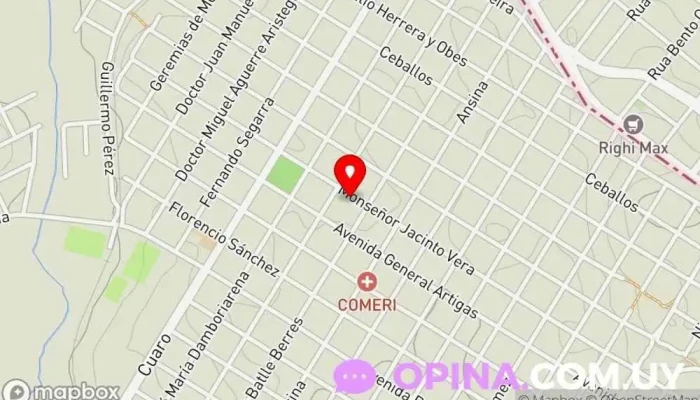 mapa de Dotec Cursos Centro escolar en Rivera