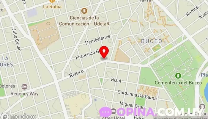 mapa de Dra. Ana Inés Bolla Varela Clínica dental en Montevideo