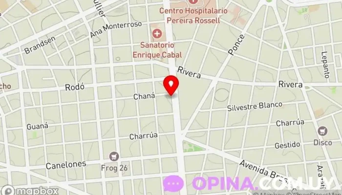 mapa de Dra. Marta Ferrari Clínica especializada en Montevideo