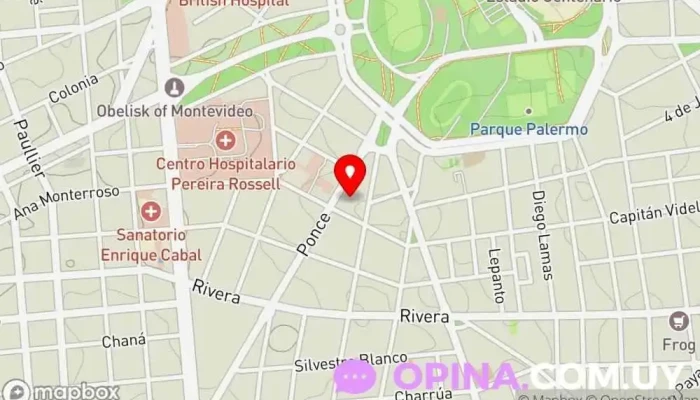 mapa deClínica dental Dra. Silvana Borges Odontología Integral en Montevideo mapa de Dra. Silvana Borges Odontología Integral Clínica dental en Montevideo