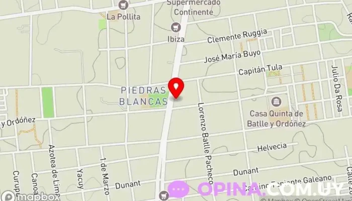 mapa de Droguería Belloni Farmacia en Montevideo